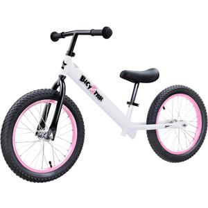Bicystar 16 Inch Kids Balance Bike for 5-8 Year Old, No Pedals, Air Tires, Footrests, Adjustable Height for Big Boys, Girls