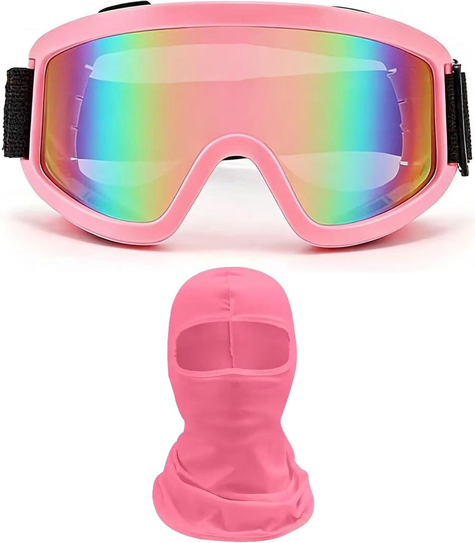 Motorcycle Dirt Bike Goggles With Balaclava Mask UV400 Protection ATV Riding Glasses For Men Women