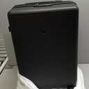 LEVEL8 Hard Shell Carry on Luggage Airline Approved, Carry-on Suitcases with Wheels, Lightweight Luminous Textured Hardside Travel Bag with Tsa Lock, 20 Inch, Black