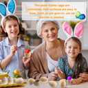 Sonarun 24 Pack Paper Easter Eggs 3.2 Inch Paper Mache Eggs DIY Easter Paper Eggs for Easter Egg Craft Hunt Party Favors Easter Basket Stuffers
