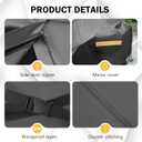 MORNYRAY Compatible with Ford Mustang,Car Cover Outdoor Waterproof Sun Rain Snow Hail Protection with Driver Door Zipper (Black, Custom Fit Ford Mustang)