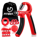 FitBeast Grip Strengthener Forearm Strengthener Hand Grips Strengthener Kit - 5 Pack Adjustable Resistance