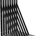 LEOPO 18 Inch Heavy Duty Shelf Brackets & Supports, 90 Degree Triangle L Shelf Support Angle Brackets for Garage Storage, 8 Pack