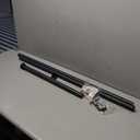 ASHLEYRIVER Room Divider Tension Curtain Rod,Adjustable Window Curtain Rod,No Drilling,Very Secure,Long Tension Rod-83-122 Inch,Black