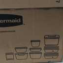 Rubbermaid Brilliance BPAFree Food Storage Containers with Lids Airtight Kitchen and Pantry Organization Set Includes 3 Containers and Scoops Clear 16 cups