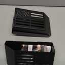 Upgraded Metal Magnetic Center Console Organizer for Jeep Wrangler JL/JLU/4XE 2018-2025 & Gladiator JT 2025 2024 2023 2022 2021 2020 Accessories Gear Shift Storage Box, Flag (Not for JK/JKU)