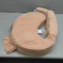 My Brest Friend Nursing Pillow - Deluxe - Enhanced Comfort w/ Slipcover - Ergonomic Breastfeeding Pillow For Ultimate Support For Mom & Baby - Adjustable Pillow W/ Handy Side Pocket, Soft Rose