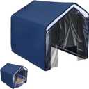 Cat Litter Box Cover Dog Proof Litter Box Enclosed Cat Potty Cats Litter Boxes Cover, Removable Litter Boxes CoversOpen Curtain for Easy Access to The Top Closed Cover (20.6"D x 15.9"W x 17.88"H)