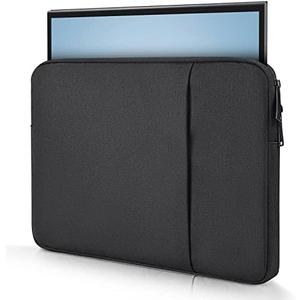 Portable Monitor Case 15.6 Inch, Carrying Sleeve for Most 15.6-16.1 Inch Portable Monitor with Front Pocket, 15"x10.8" Black