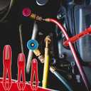 12 Pcs Hose Pinch-off Pliers, Red Nylon, Fuel Line Clamp Tool for Automotive Brake, Radiator and Coolant Hoses, Heat-resistant & Nonconductive, 3 Sizes