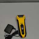 Wahl Lifeproof Lithium Ion Foil Shaver  Waterproof Rechargeable Electric Razor with Precision Trimmer for Mens Beard Shaving, Trimming, & Grooming with Quick Charge  Model 7061-100 (Yellow / Black)