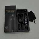 Ear and Nose Hair Trimmer for Men, 2025 Professional Painless USB Rechargeable Eyebrow & Facial Electric Hair Trimmer for Men Women, Powerful Motor, Dual Edge Blades, IPX7 Waterproof Easy Clean (Black)