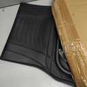 Amazon Basics 3-Piece All-Weather Heavy Duty, Full Set Rubber Floor Mats for Universal Fit in Cars, SUVs, and Trucks, Black, Trim to Customize