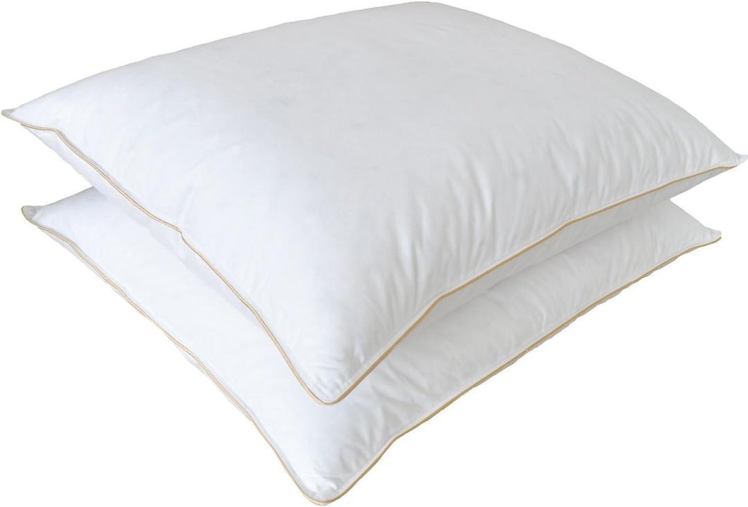 Natural Comfort Jasper Premium White Goose Down Pillow Size 20inx36in