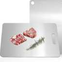 Katuchef Titanium Cutting Boards for Kitchen 100% Pure Ti Katu chef Titanium Cutting Board set Double Sided Non Toxic Titanware Chopping Board,Durable Dishwasher Safe Cutting Boards(2 Pieces, XL, L)