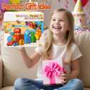 CORPER TOYS 10 in 1 Digital Train Montessori Toys with Stackable Animal Finger Puppets, Surprise Blind Boxes Counting & Stacking Learning Toys for Toddlers Gift