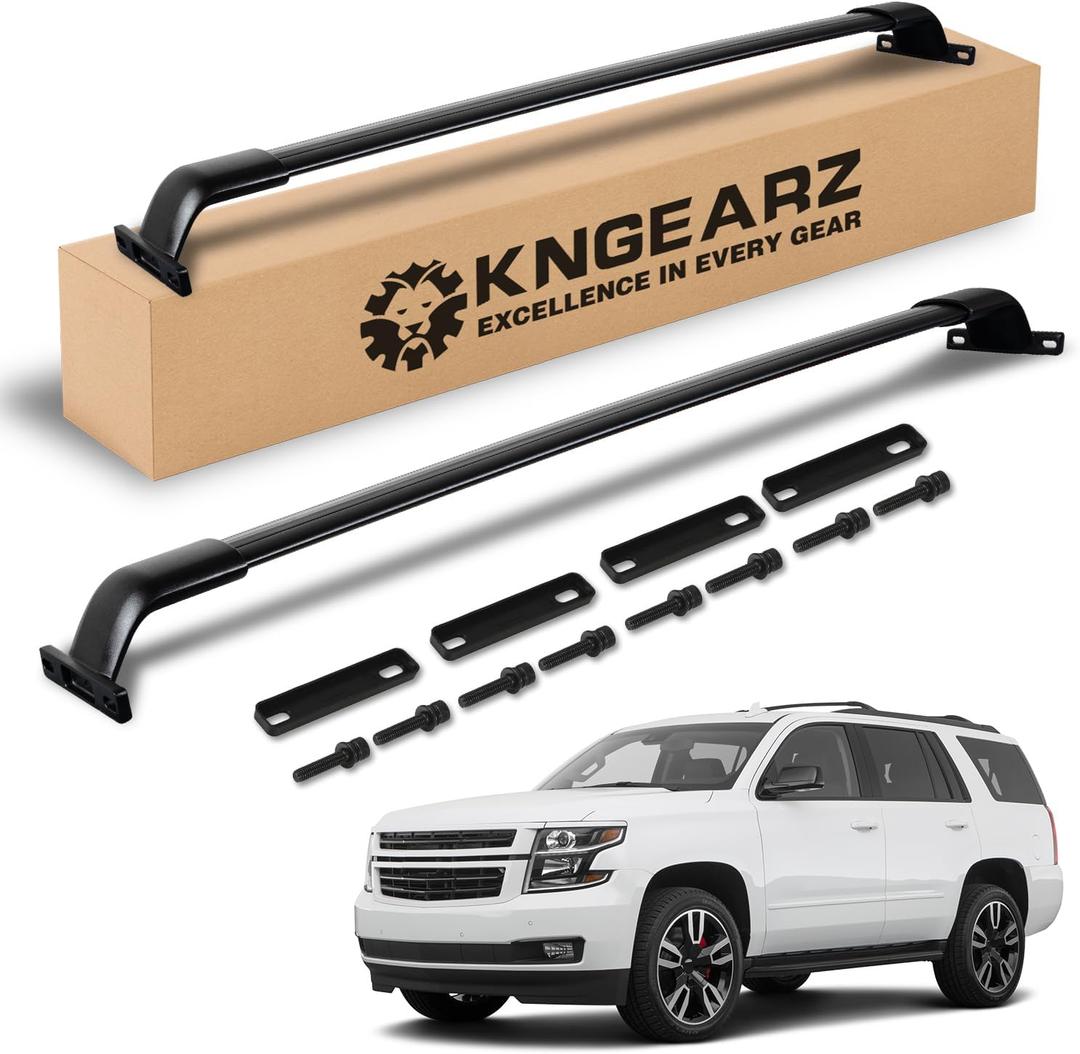 260lb Side Rails Roof Rack Cross Bars Fit for 2015-2020 Tahoe & Suburban, GMC YukonYukon XL, Cadillac Escalade,Heavy Duty Aluminum Roof Rack Rail Crossbars Cargo Bars Rooftop