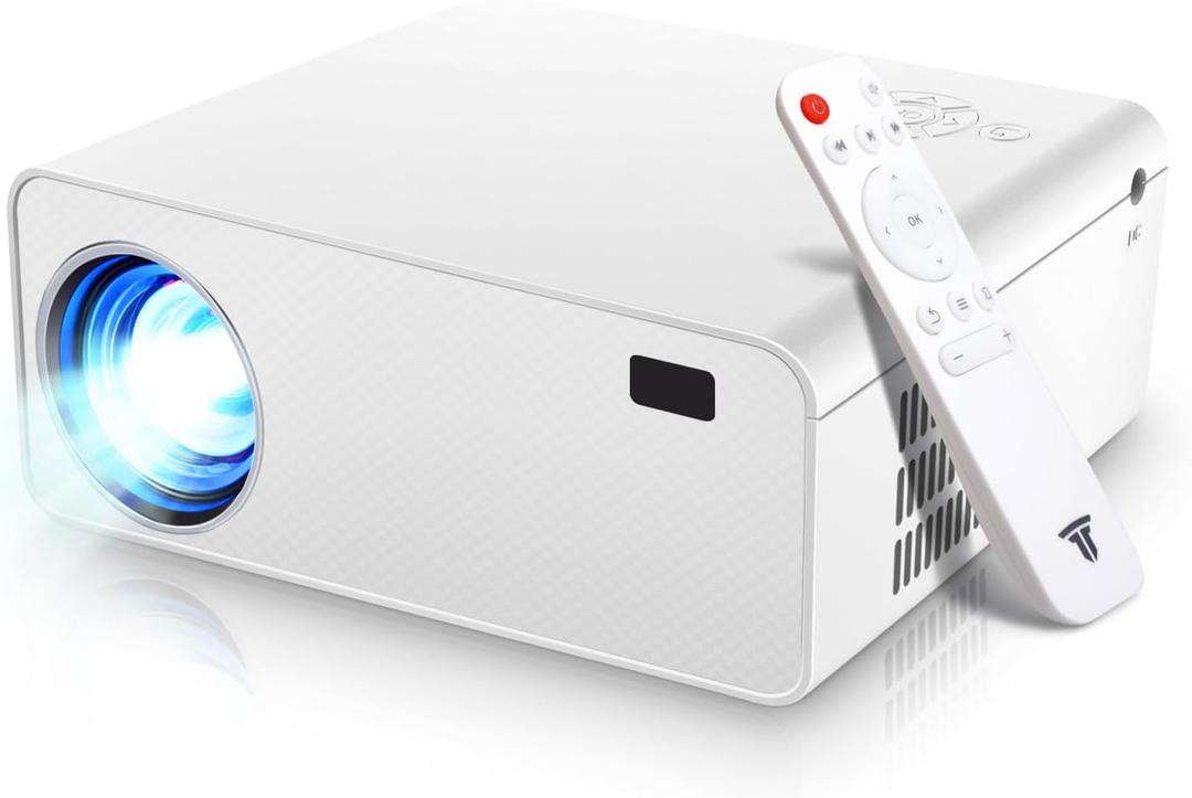 Mini Projector With Wifi and Bluetooth 1080P Full HD Projector, Wielio 2025 New 12000L 4K Support Outdoor Projector for Phone Movie Projector for Home Theater, Compatible with HDMI, VGA, USB, Laptop