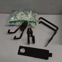 Steel Garage Storage Hooks - 28 Pack Anti-Slip Coating, Heavy Duty Wall Mount Hooks for Hanging Bike, Ladder, Garden Tools