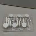 CHICTIE White Shower Curtain Hooks, Rustproof Shower Curtain Rings for Bathroom, Metal Shower Hooks for Shower Curtain Rod, Modern Decorative Shower Curtain Hangers Set of 12, Round Heavy Duty Design