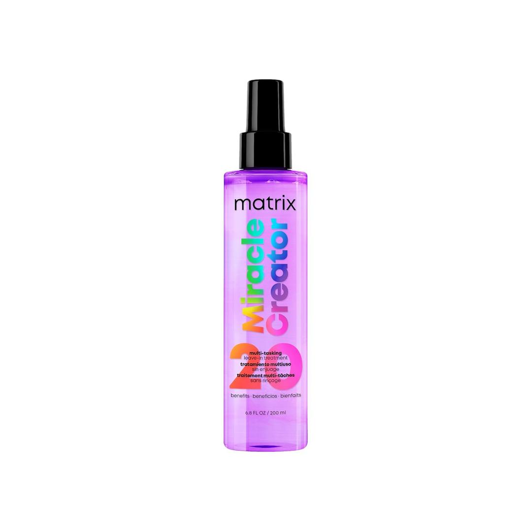 MATRIX Miracle Creator Leave-In Conditioner Spray - Heat Protectant, Anti-Frizz, Moisturizing & Detangling, For Damaged Hair, Sulfate Free (6.8 Fl Oz (Pack of 1))