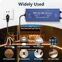 LED Transformer 12V 100W Waterproof IP67 Ultra Slim LED Driver 110V AC to 12V DC 8.3A 100 Watt Quiet Low Volt Converter LEDs Power Supply Constant Voltage for LEDs Strip, Indoor & Outdoor