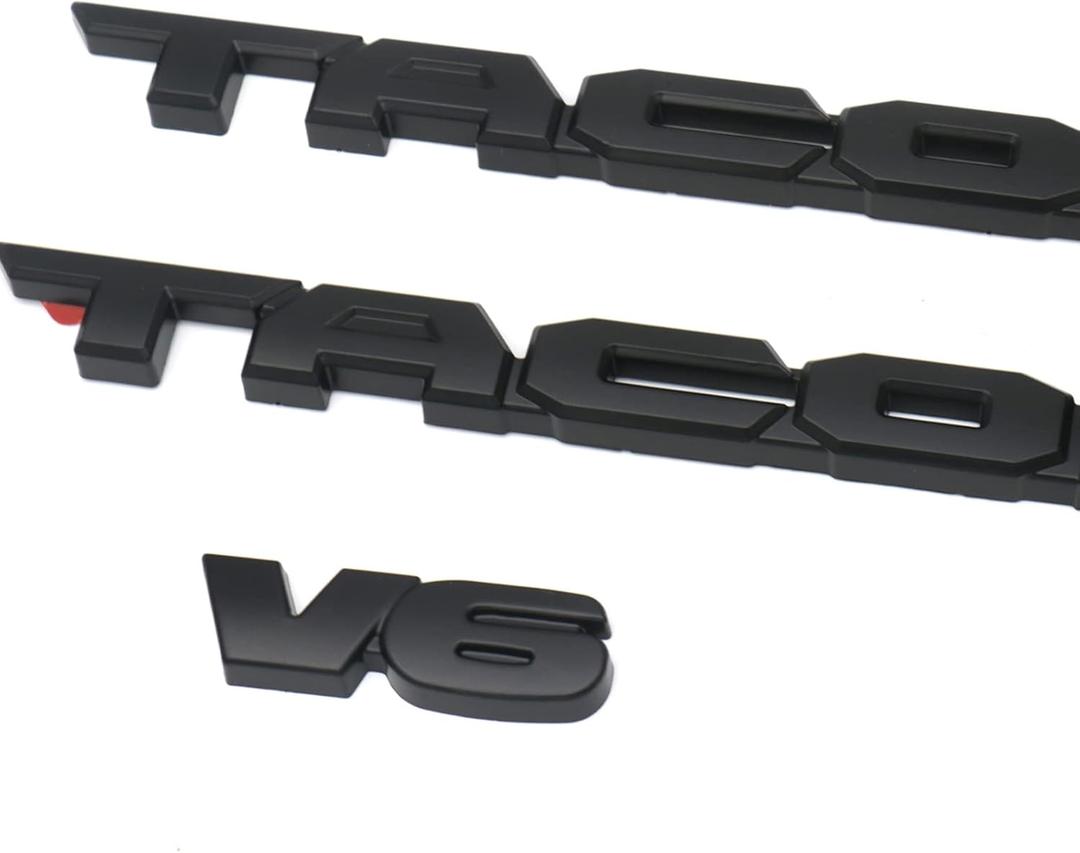 Emblem Overlays 3Pcs Compatible with 2016-2024 ABS Plastic Badge Emblems Overlay 0516 with Strong Adhesive Matte Black