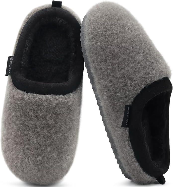 ONCAI Women's House Fuzzy Slippers Cozy Winter Warm Indoor Outdoor Bedroom Shoes Size 8