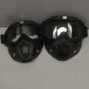 2 Pack Motorcycle Mask,Tactical Full Face Mask Ski Mask Goggles Detachable,Airsoft Mask Full Face, Paintball Mask