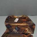 PRETTYGARDEN Women Long Sleeve Mini Fall Dress 2025 Tie Dye Print Bodycon Cocktail Party Club Outfits Homecoming Dresses (Medium, Brown)