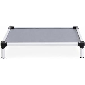 Elevated Dog Bed 42x28 Inch, Chew Resistant Raised Dog Cot, Waterproof Cooling Pet Bed for Indoor Outdoor Use, Rust-Resistant Aluminum Frame