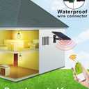 intelamp Solar Pendant Lights Indoor Outdoor, 4000mAh Gazebo Shed Chandeliers with Remote Dust to Dawn Mode 16.4Ft Hanging Lighting Interior for Outside Barns Toolsheds Chicken Coop