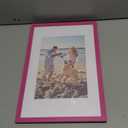 decorUhome 11x17 Picture Frame, Display Pictures 8x12 with Mat or 11x17 without Mat, Wall Hanging Poster Frame, Magenta, 1 Pack