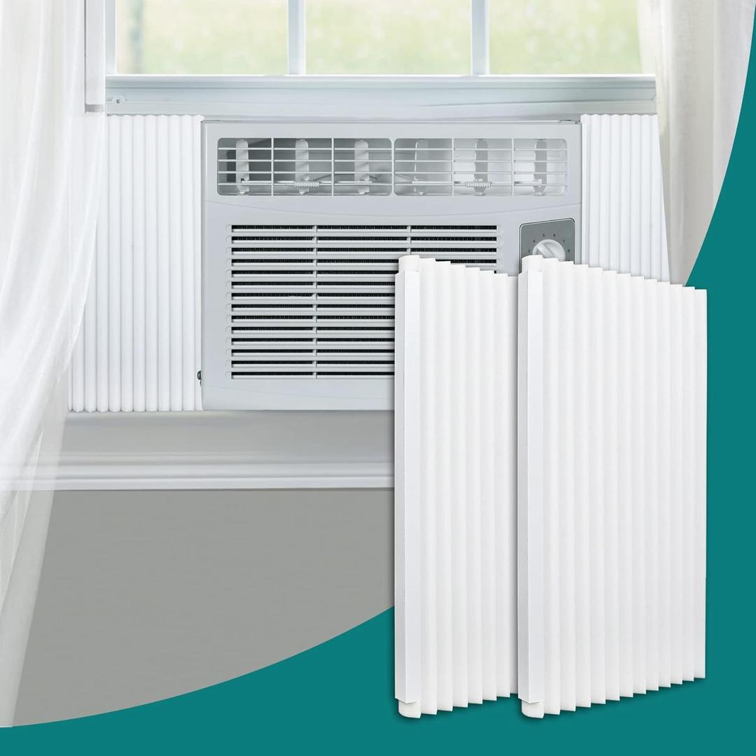 Daisypower Window Air Conditioner Foam Insulating Panels Kits,17 Inch x 9 Inch x 7/8 Inch AC Units Insulation Side Panels, White