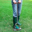 Walensee Lawn Aerator Spike Metal Manual Dethatching Soil Aerating Lawn with 15 Iron Spikes, Pre-Assembled Grass Plug Aerator Tools for Yard, Lawn Aeration, Garden Tool, Revives Lawn Health, Patented