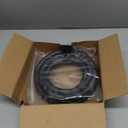 8AN 1/2" 10FT Fuel Line Hose, CPE Braided Nylon Stainless Steel for Fuel Diesel Oil Coolant Fluid, Transmission Oil Cooler Line Coolant Hose - Black