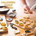 12Pcs Halloween Cookie Cutters Kit, Stainless Steel Holiday Cookie Cutters Set for Kids, Halloween Baking Ghost Cookie Cutter with Spider, Pumpkin, Bat, Cat, Ghost, Witch Hat, Good Gift for Halloween