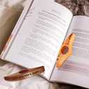 5 x 2Pcs Just One More Page  Personalized Book Page Holder,Wooden Book,Custom Name Thumb Spreader,Valentines Day Gift,Reading Gift for Book Lovers & Kids(Walnut,Beech)