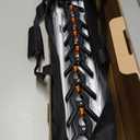 EMART Backdrop Stand 10x7ft(WxH) Photo Studio Adjustable Background Stand Support kit with 2 Crossbars, 8 Clamps, 2 Sandbags and Carry Bag for Parties, Events Decoration, Wedding, Photography -White (10x7ft, White)