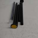 Black Shower Curtain Rod 31 to 80 Inch,1 Inch Diameter Adjustable Spring Tension Stainless Steel Telescoping Rod,Easy Install,No Rust 