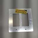 LIDER Double Decorator Metal Wall Plate, Temperature and Impact Resistant, 201 Stainless Steel, Screw less Cover, Modern Upgrade, Mid-Size 2-Gang 4.88 x 4.92, Polished Chrome, LSMWP-32M-PC