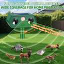 2026 Sonic Fortress Pro Deer Repellent Solar Ultrasonic Animal Deterrent Devices Outdoor Squirrel Repellent Cat Deterrent with IP65 Motion Sensor to Scare Raccoon Rabbit Dog Skunk for Garden (2)