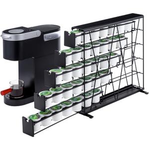 ZCDCP for K Cup Coffee Pod Holder, K Cup Holder Drawer Wall Mounted Coffee Pod Organiser (Holds 70 Coffee Pods)