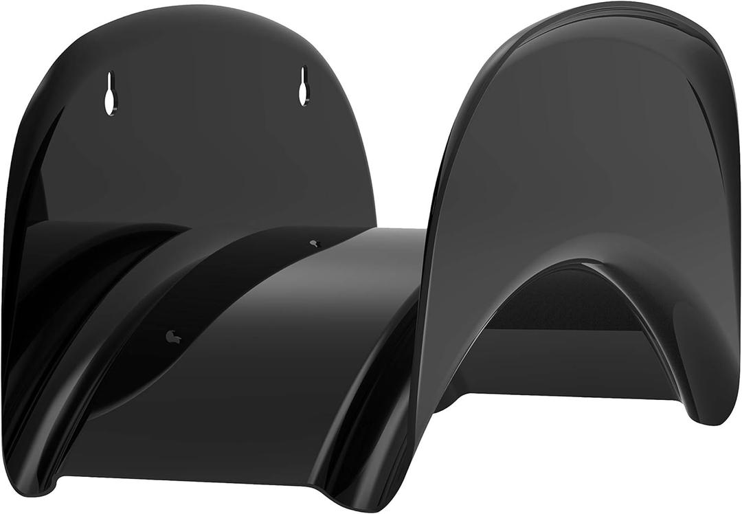 Gardzen Heavy Duty Hose Hanger Wall Mount, Hose Holder, Hook, Rack, Support for Outside, Black