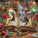 Magic Book Jigsaw Puzzles, 1000 Piece Puzzle for Adults, Family Puzzles Game, Fun Relaxing Challenging, Interlock Perfectly No Dust, Home Wall Decor, Gifts for Valentine's Day Easter