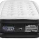 Sweetcrispy Weight Capacity 660 lbs Air Bed, Double Height, Non-Slip Bottom Design, Twin Air Mattress - 18" Inflatable Blow Up Airbed with Built-in High Capacity Pump for Home or Camping