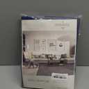 DONREN Navy Blue Tie Up Roman Curtain,Rod Pocket Energy Efficient Small Window Shades Adjustable Balloon Valance for Home Decoration, 1 Piece, 34" Wide x 63" Long