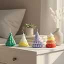 4Pcs Pine Tree Candle Molds, Silicone Candle Molds for Candle Making, 3D Evergreen Tree Molds for Epoxy Resin Soap Chocolate Wax DIY Crafts Home Decor Nature-Inspired Handmade Gift