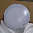 Surtime 46" White Ceiling Fans with RGB Lights - Flush Mount Ceiling Fan Light with LED 3CCT Dimmable, Modern Low Profile Ceiling Fans for Indoor Party,Covered Outdoor