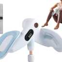 Inner Thigh & Pelvic Floor Trainer for Women, Adjustable Hip Toner with LED Counter, Compact Kegel Exercise Device for Home, Office & Postpartum (Blue)